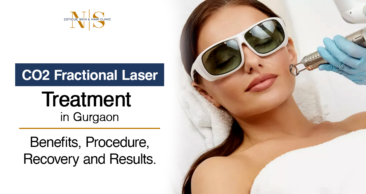CO2 fractional laser treatment for skin resurfacing